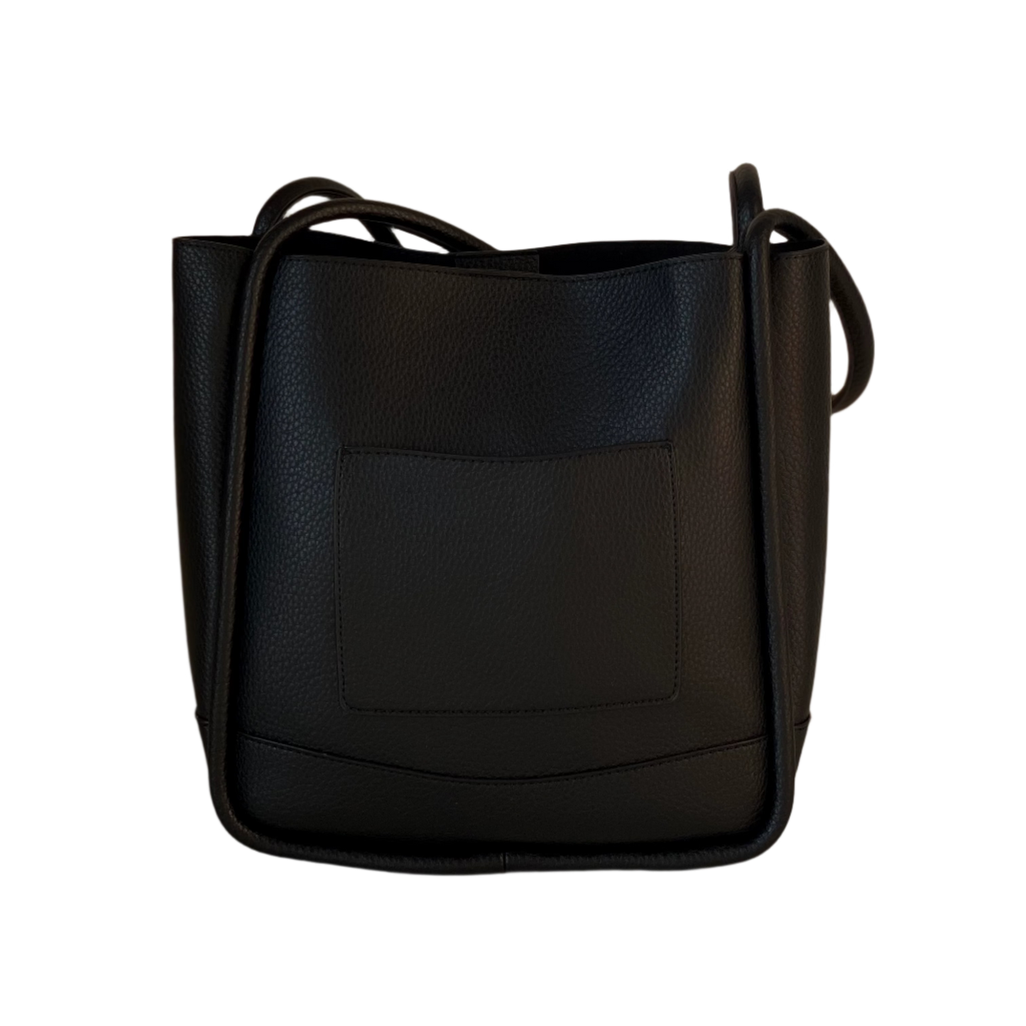 Leather Piping Shoulder Bag