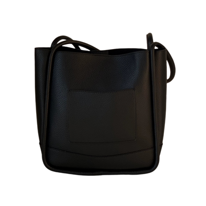 Leather Piping Shoulder Bag