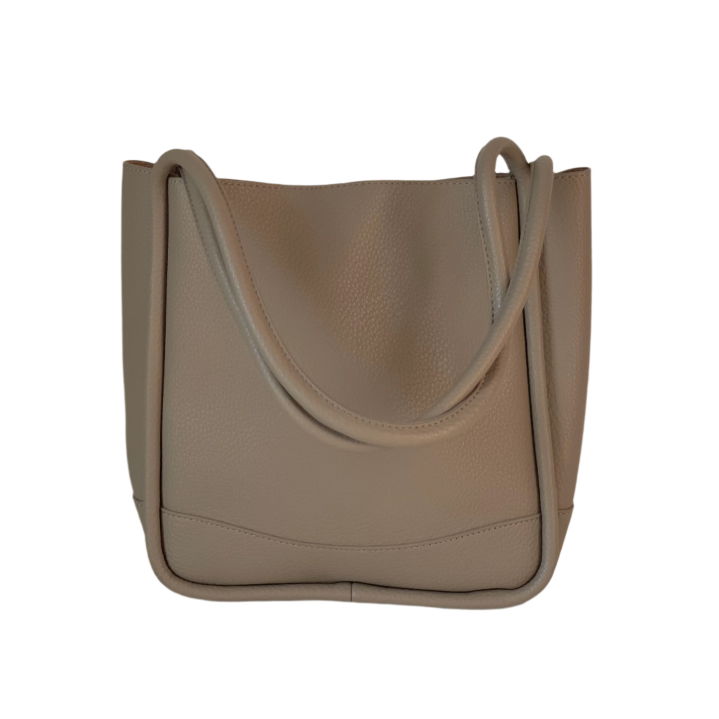 Leather Piping Shoulder Bag