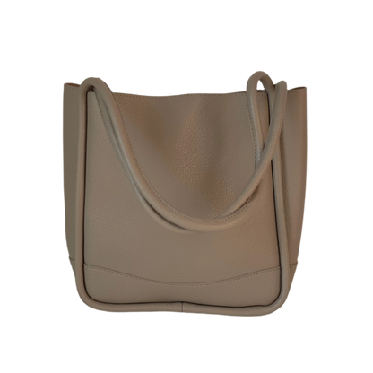 Leather Piping Shoulder Bag