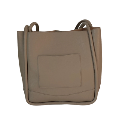 Leather Piping Shoulder Bag