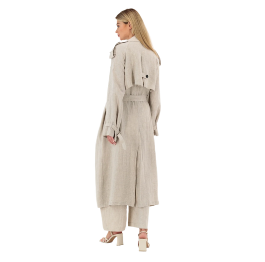 Linen Trench Coat